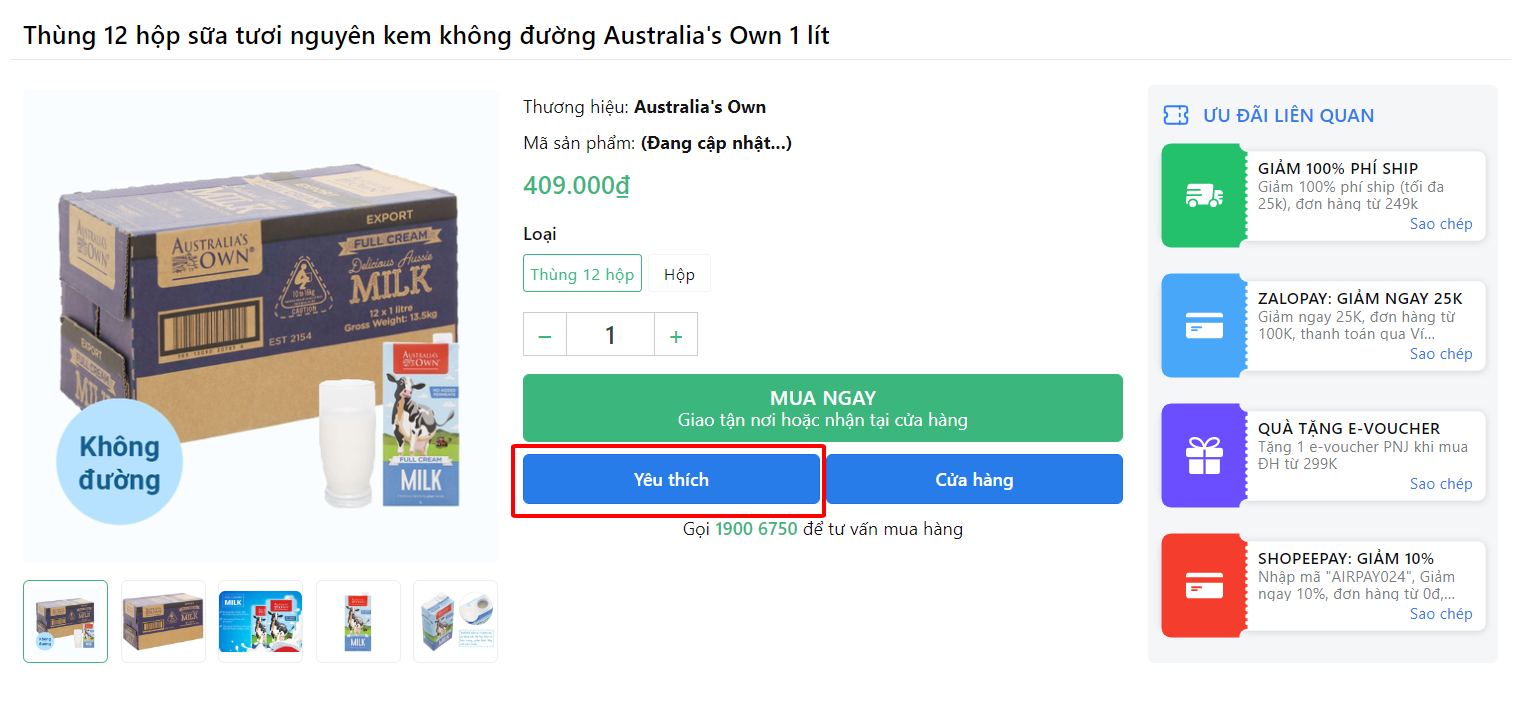 Wolf Food Sản phẩm yêu thích
