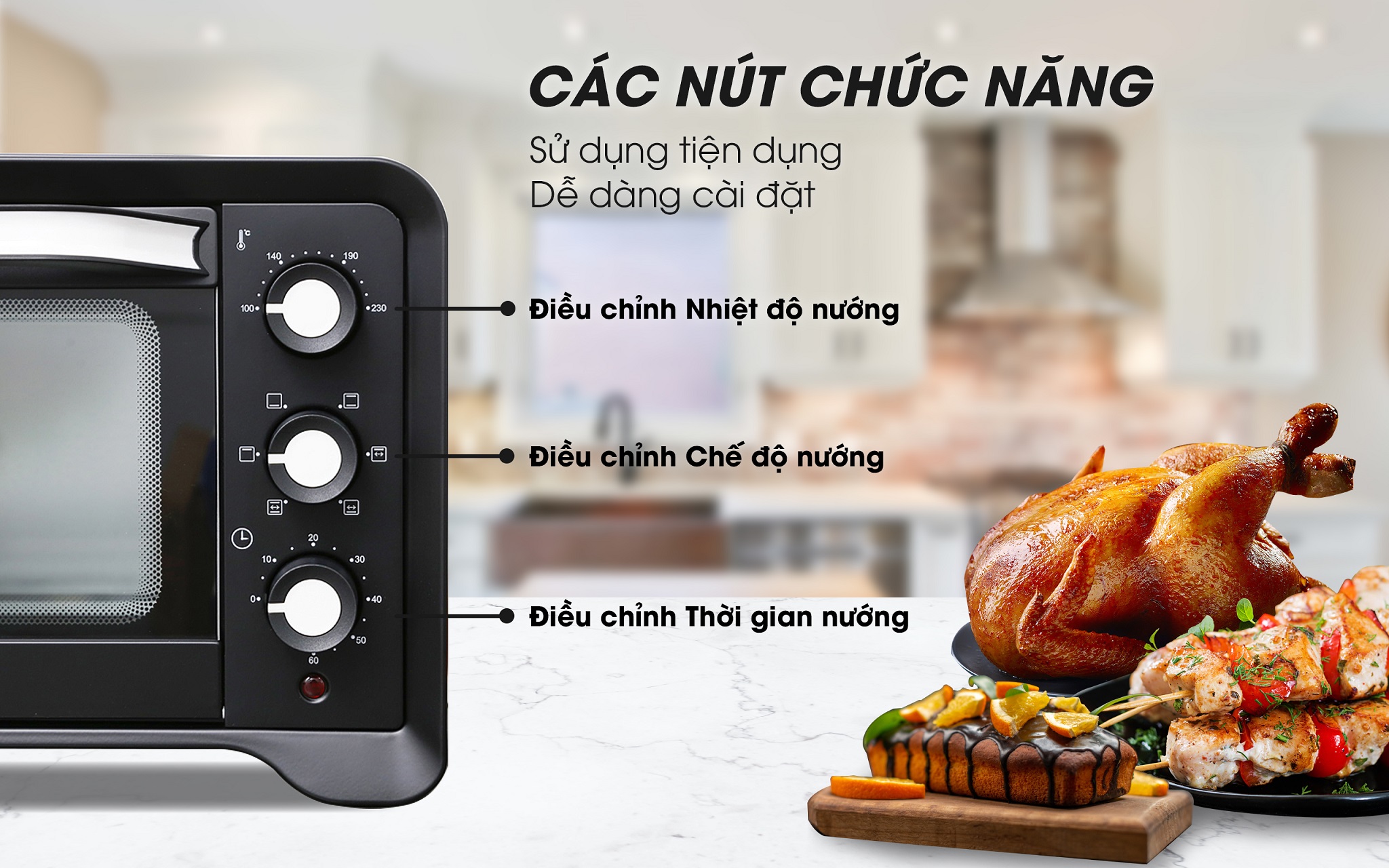 Lò nướng Sanaky VH-259S2D_lò nướng nhỏ cho gia đình | Sanaky Miền Bắc