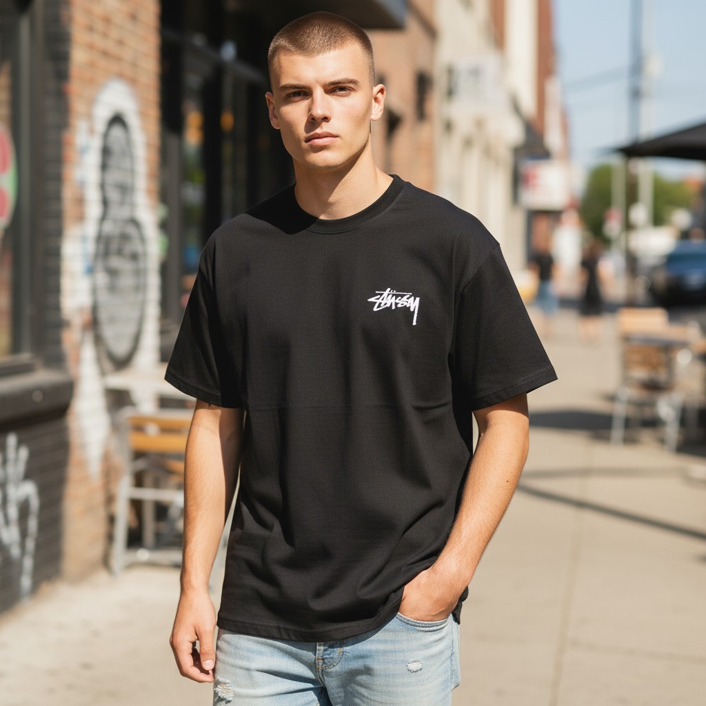 Áo Thun Cotton Big Size Nam 44UP - Mềm Mại, Thoáng Mát Cho Mọi Mùa