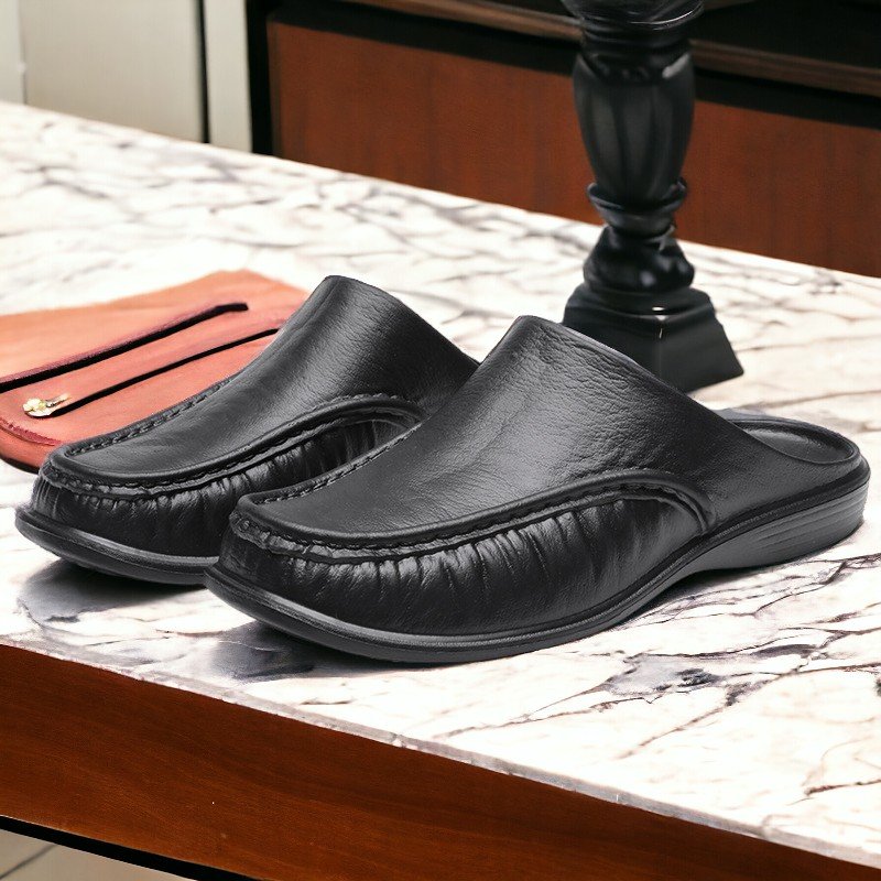 Giày Sục Nhựa Giả Da Big Size Nam | Size 45, 46, 47 |