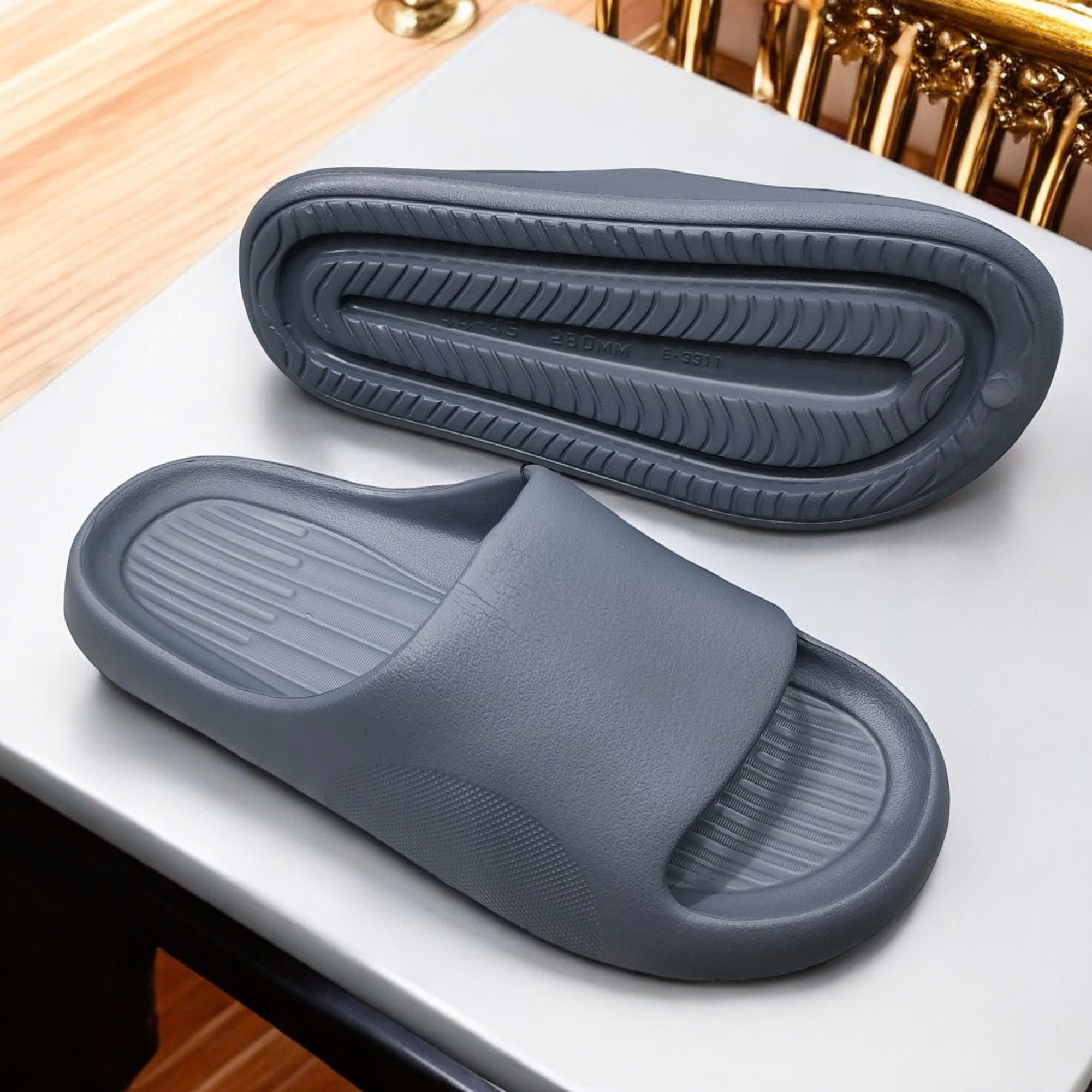 Dép Đúc Quai Ngang Big Size Nam – Êm Chân, Bền Bỉ, Dễ Phối