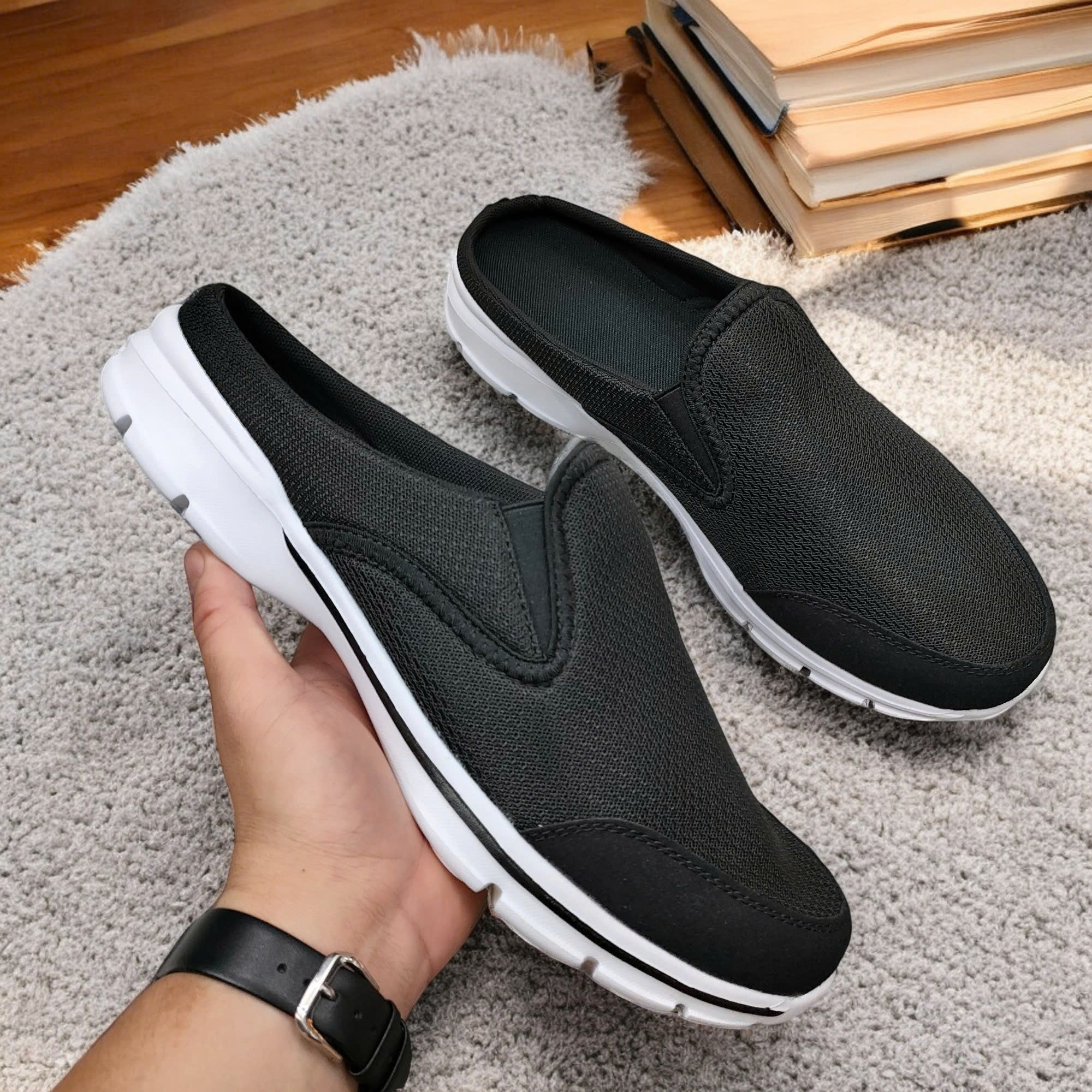 Giày Sục Vải Big Size Nam 44UP - Linh Hoạt, Thoáng Mát, Đầy Tiện Lợi