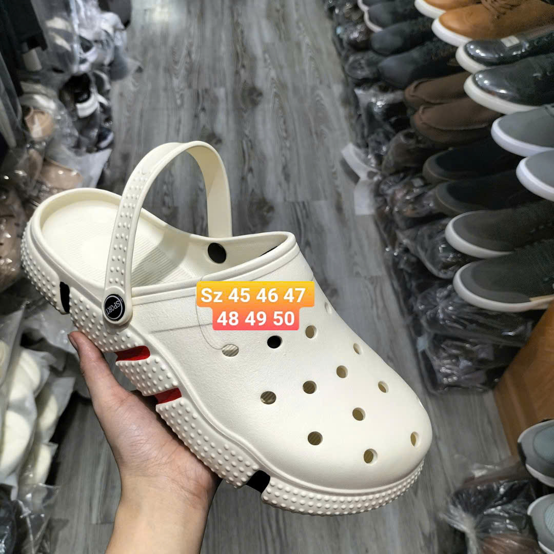 Dép Sục (Crocs) Big Size Nam: Thoải Mái, Bền Bỉ, Năng Động
