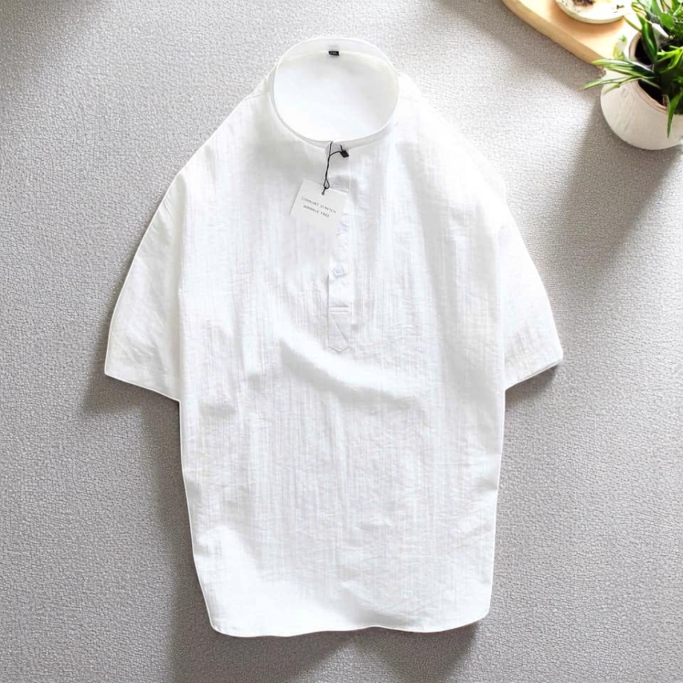 Sơ Mi Cổ Trụ Big Size Nam - Nâng Tầm Phong Cách Quý Ông Hiện Đại