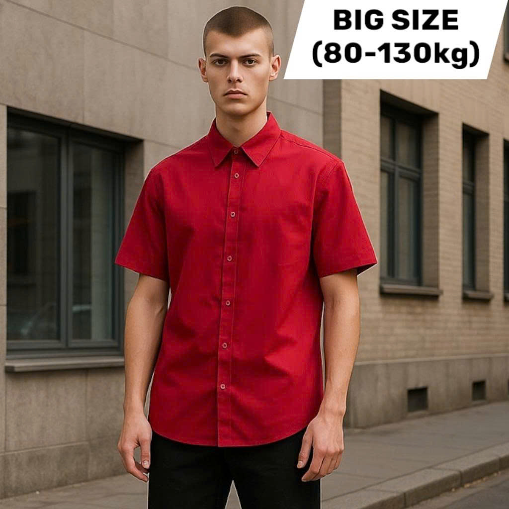 Áo Sơ Mi Nam Big Size | Vừa Vặn, Không Lo Bung Cúc Bụng