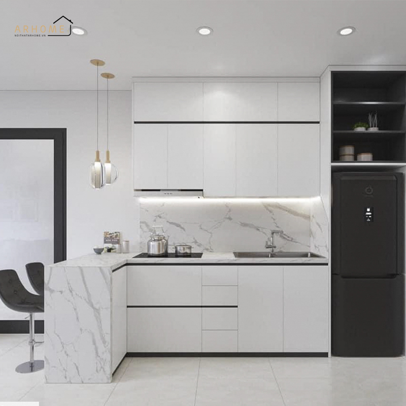 Top 5+ Mẫu Tủ Bếp Cánh Acrylic Được Yêu Thích Nhất Hiện Nay