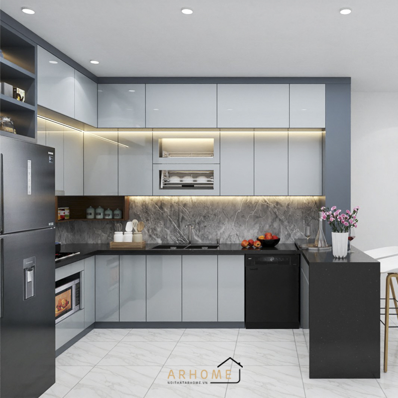 Tủ Bếp Acrylic - Sự Lựa Chọn Tối Ưu Cho Không Gian Nhà Bếp Hiện Đại