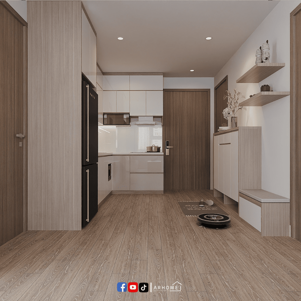 Tủ Bếp Gỗ Công Nghiệp CN08