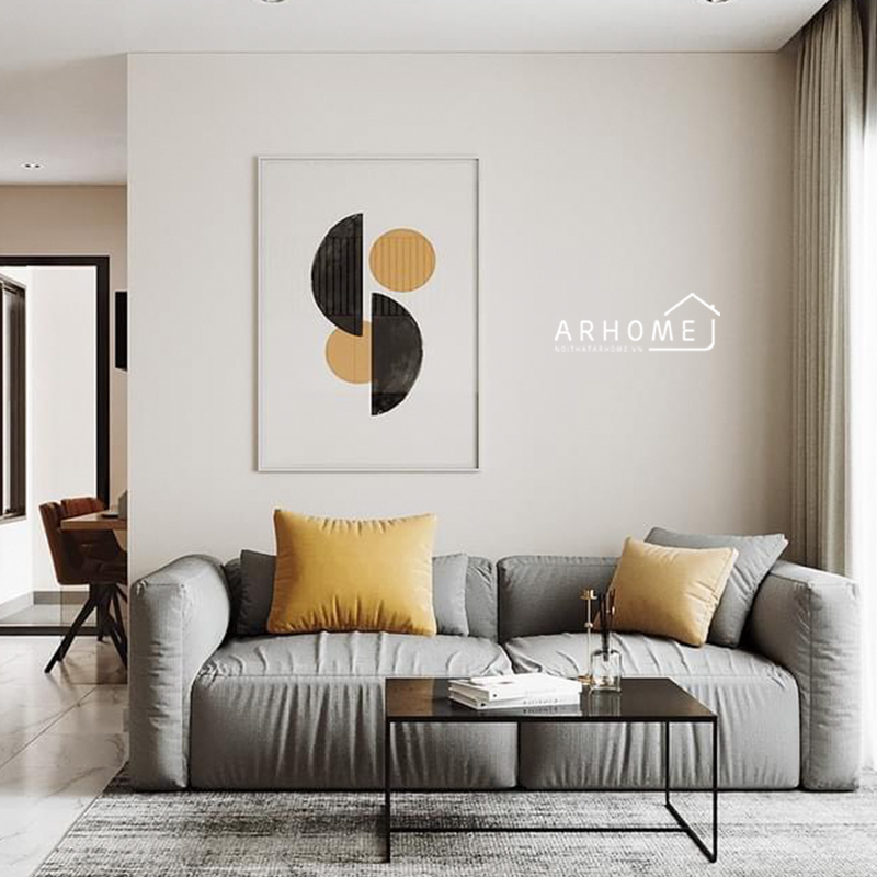 Sofa bọc nỉ hiên đại