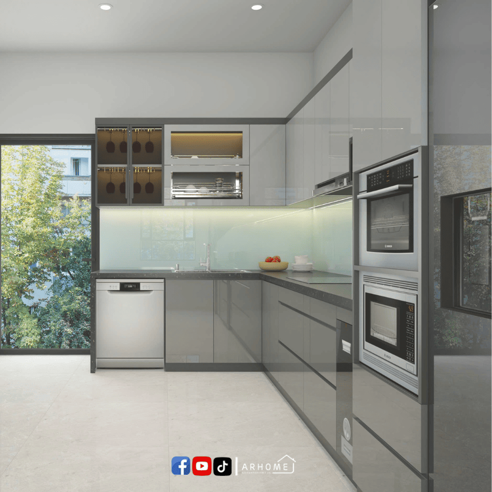 Tủ Bếp Inox 304 Cánh Acrylic AC20