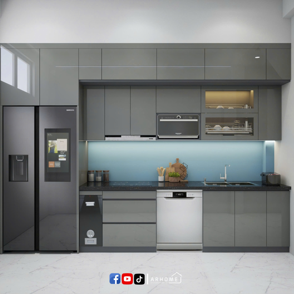 Tủ Bếp Inox 304 Cánh Acrylic AC24