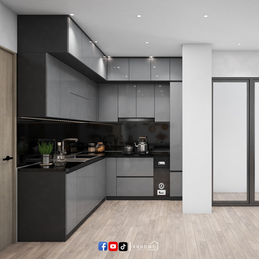 Tủ Bếp Gỗ Công Nghiệp CN02