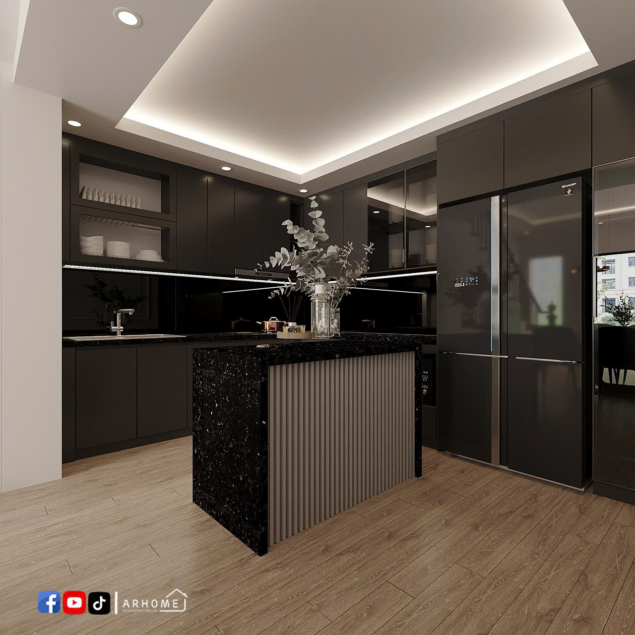 Tủ Bếp Gỗ Công Nghiệp CN03