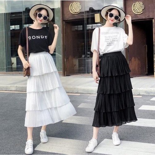 Chân váy chữ A dáng dài qua gối CV04-09 | Thời trang công sở K&K Fashion