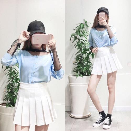 20 cách phối áo với chân váy xoè không bao giờ lỗi mốt  BD Research   Khoa học và đời sống