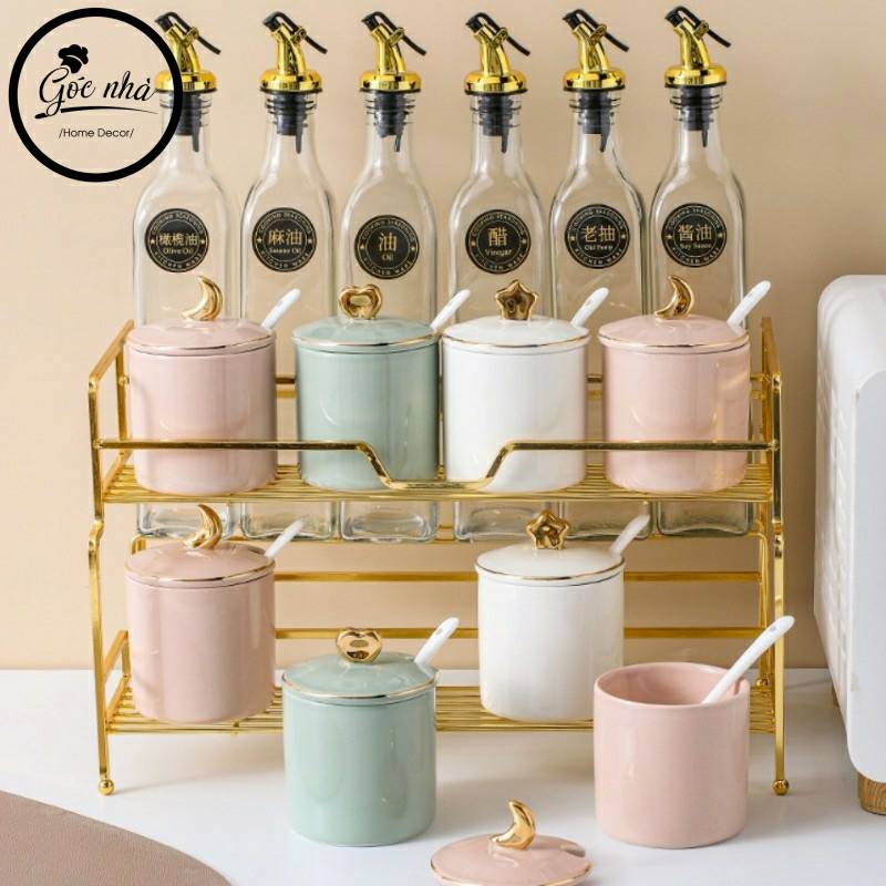 Set gia vị pastel 11/15 chi tiết