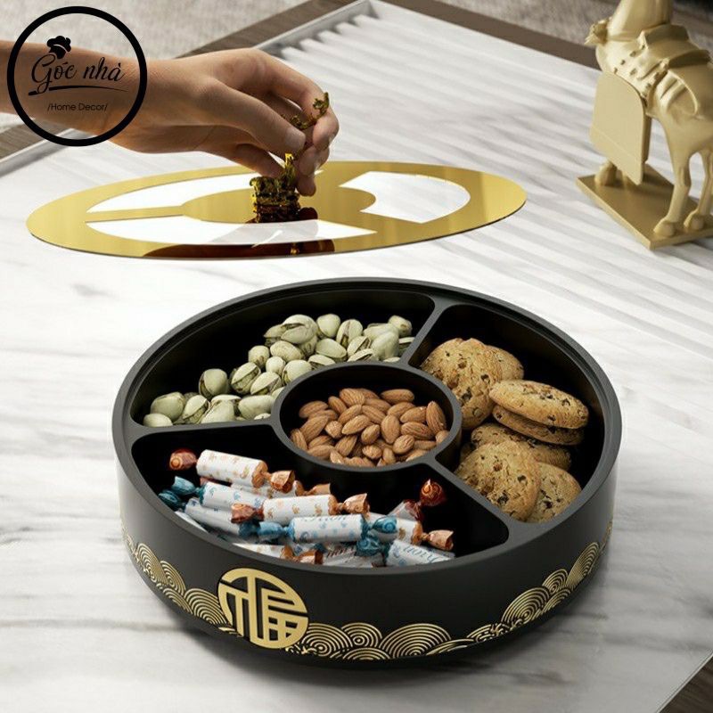 Khay mứt đế xoay "Wealthy"