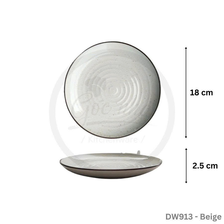 BST chén bát BEIGE nâu men tiêu