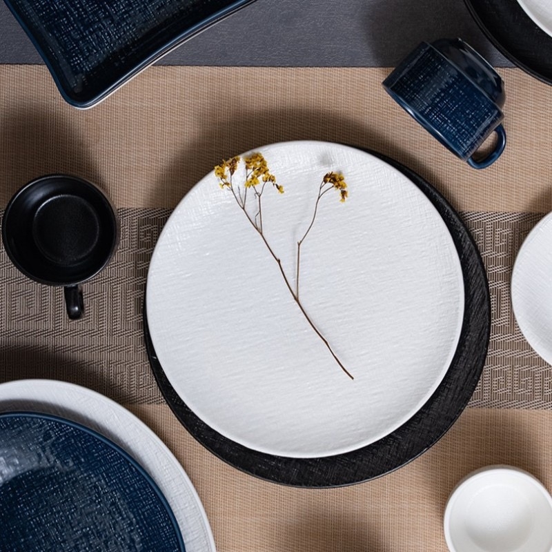 Chén dĩa Crochet dệt lưới