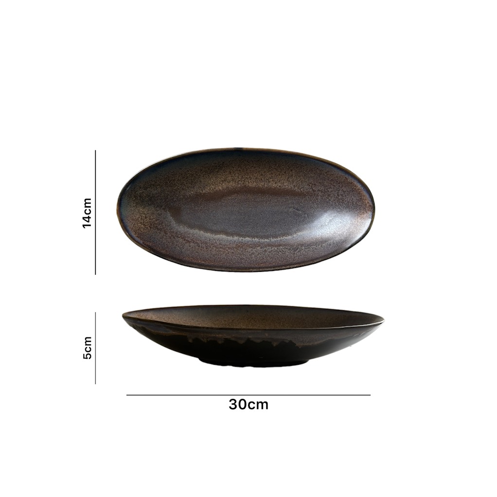 BST Bazan men hỏa biến nâu trầm tích