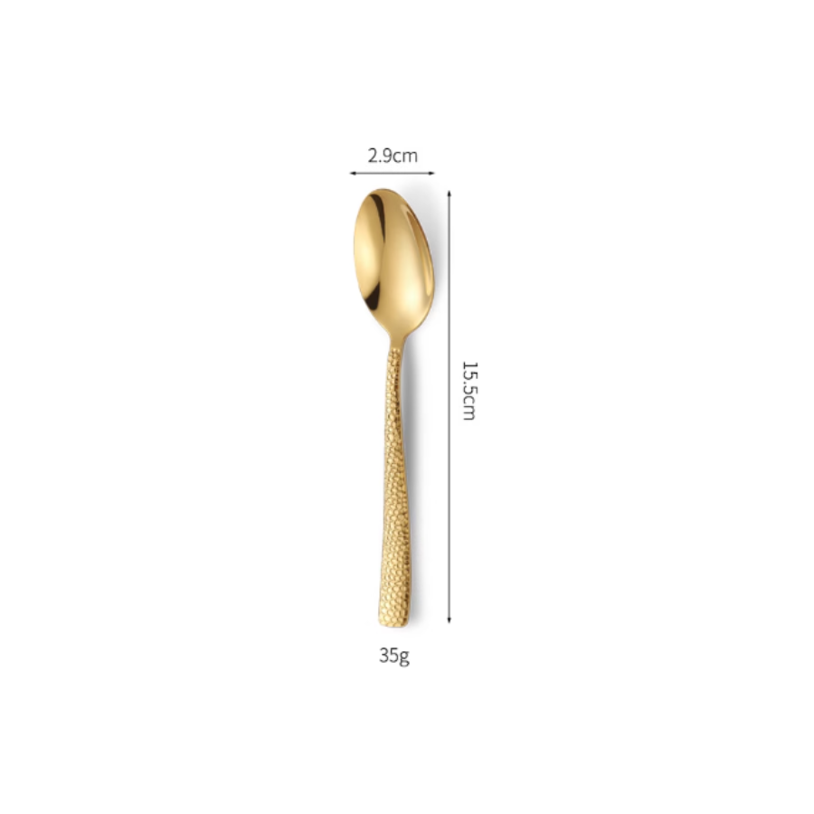 Hammered Cutlery Style 5 - Cán dẹt mỏng