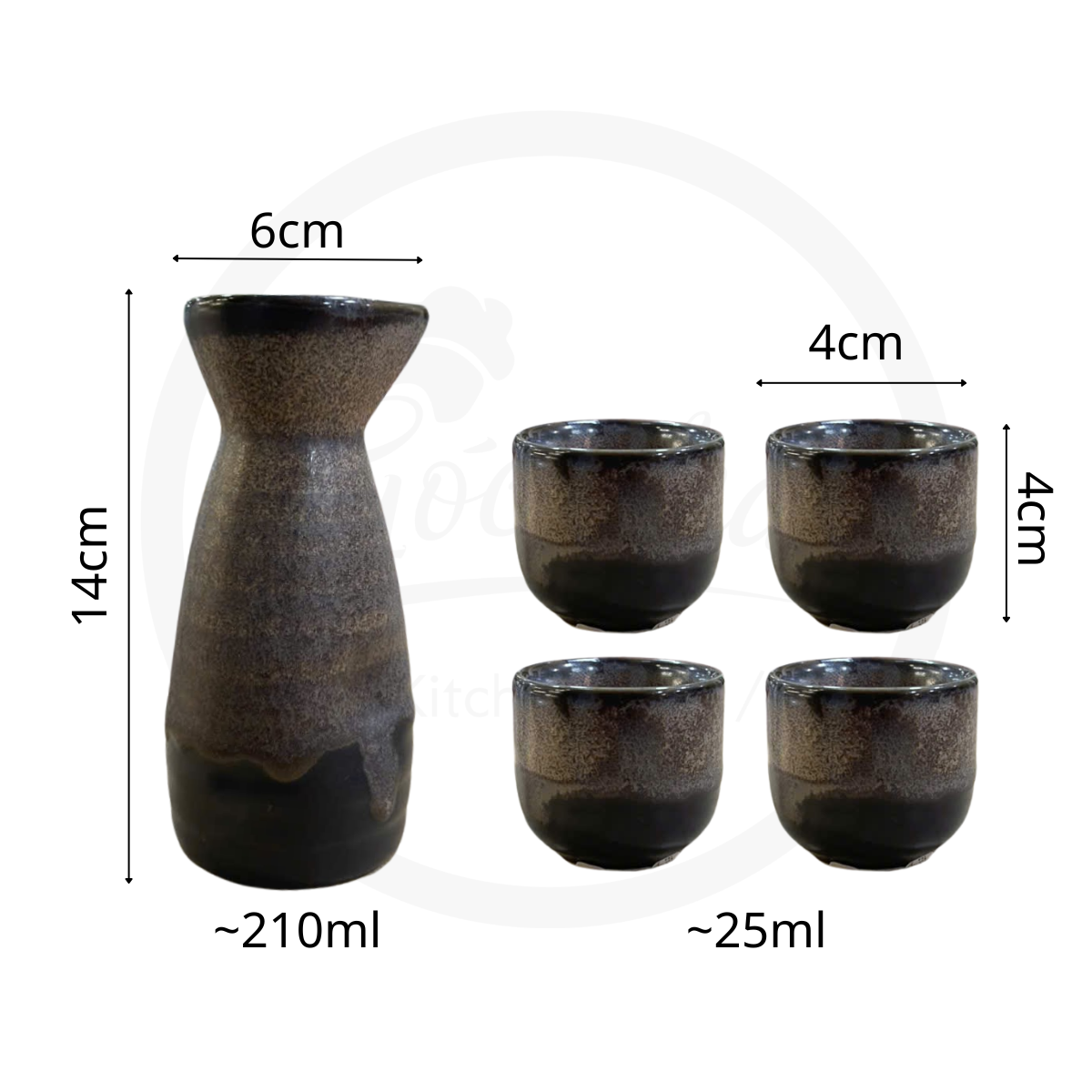 BST Bazan men hỏa biến nâu trầm tích