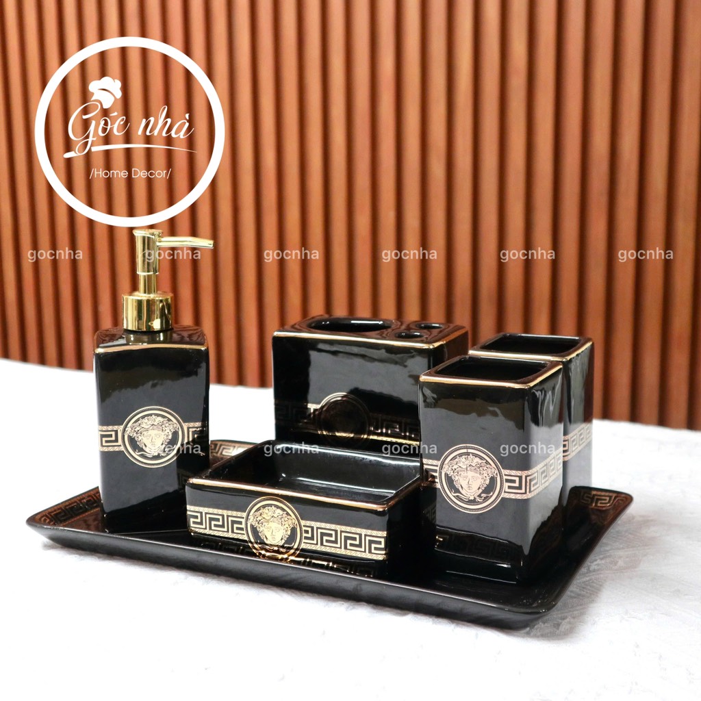 Set nhà tắm Versace cao cấp có khay