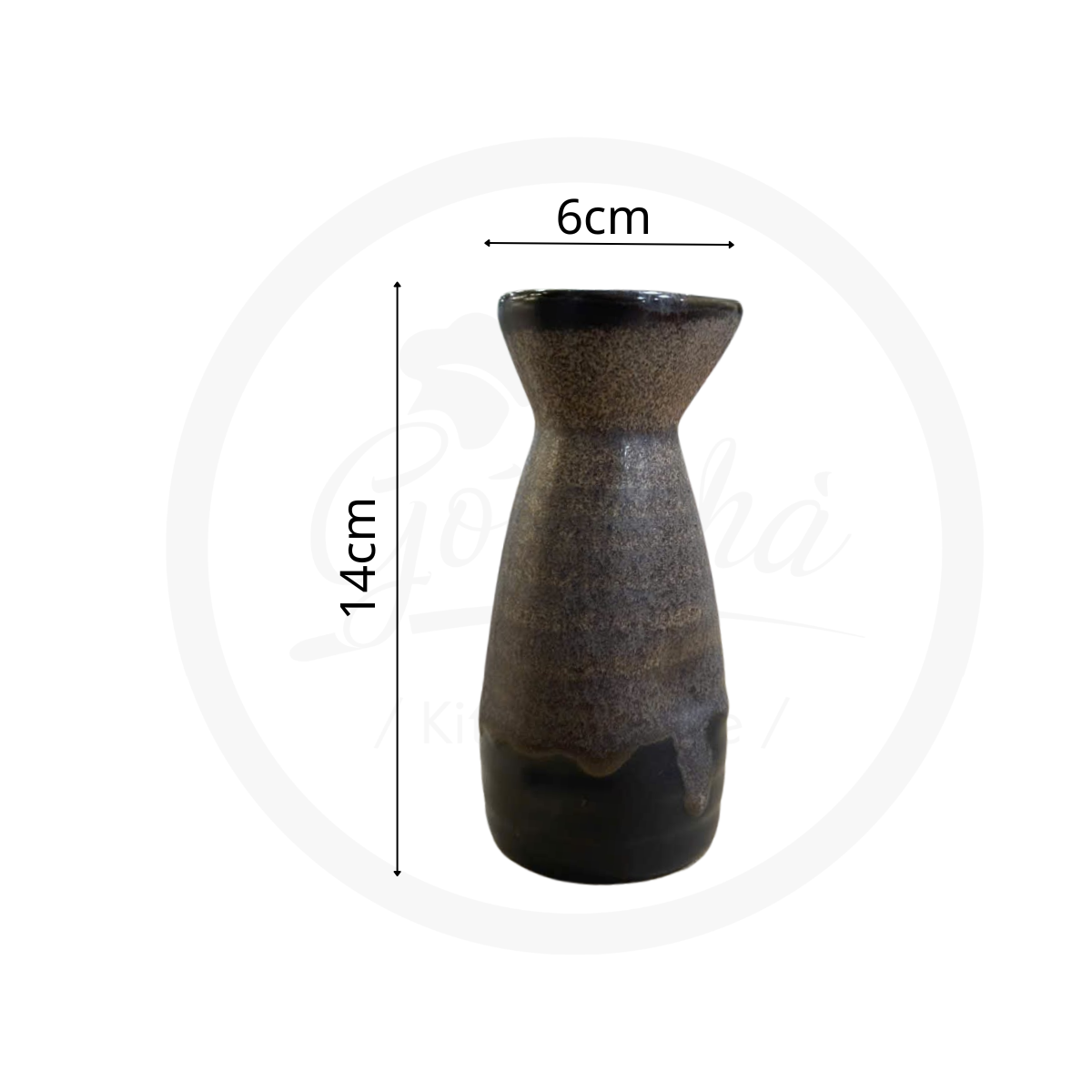 BST Bazan men hỏa biến nâu trầm tích