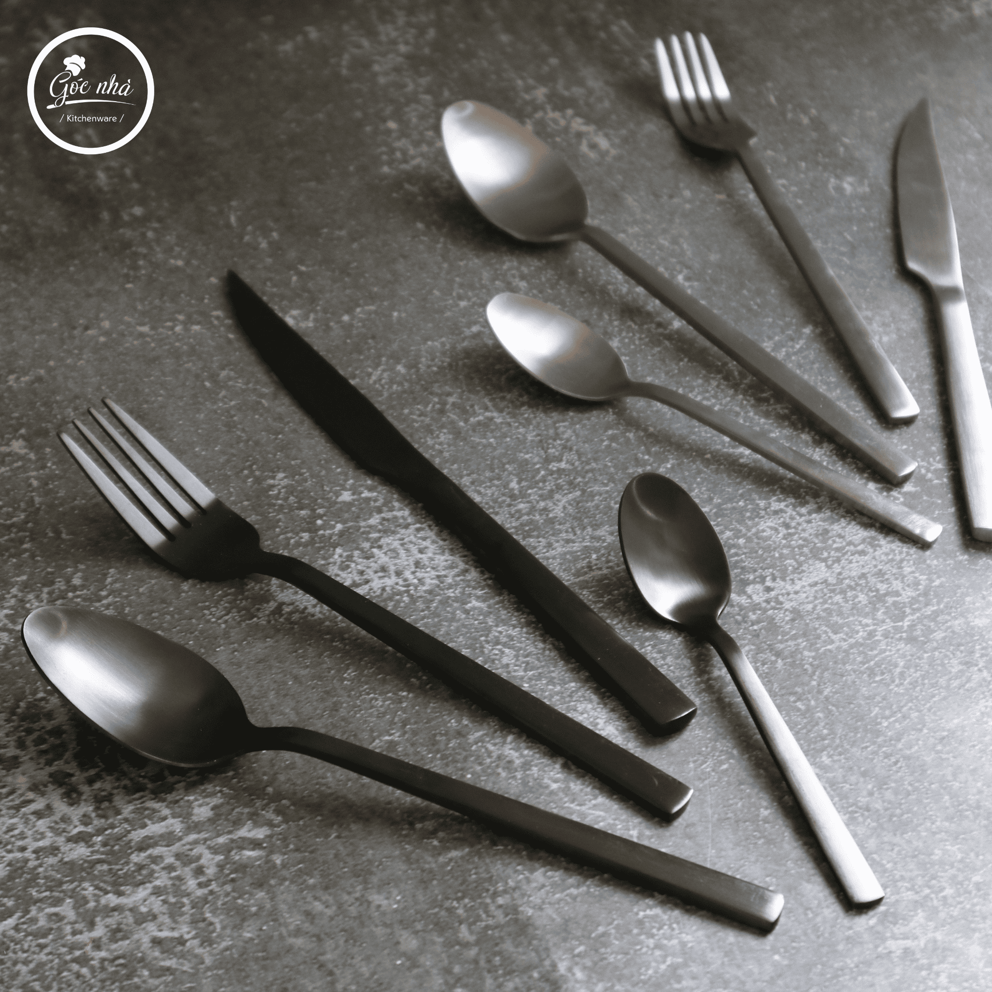 Set Matte Cutlery 4 x 4 pcs