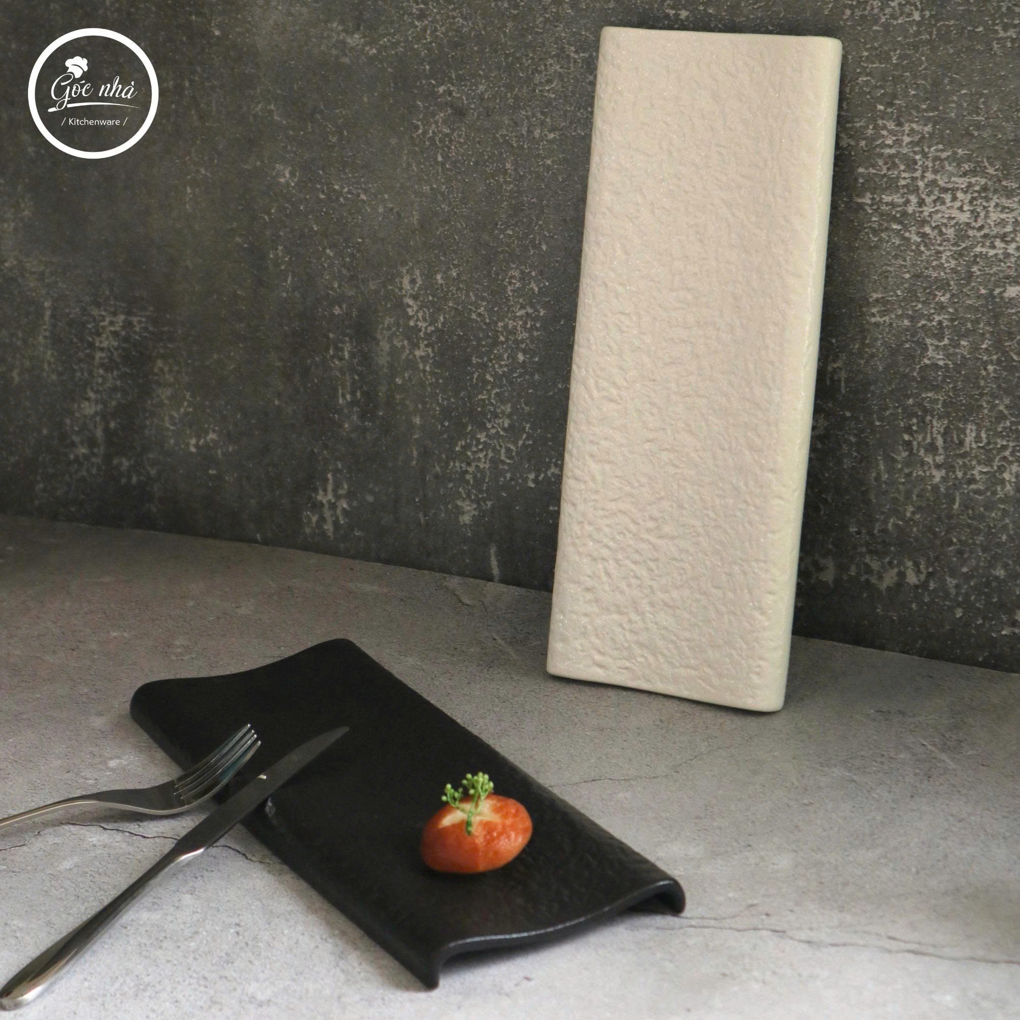 Dĩa Chữ Nhật Onyx