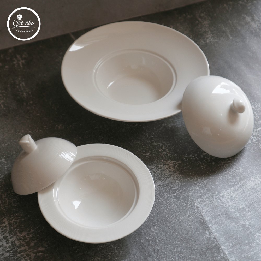 Dĩa Soup/Pasta Có Nắp UFO