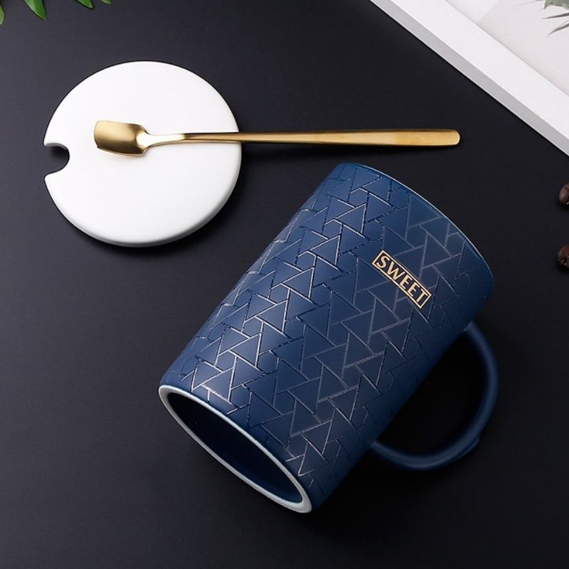 Tách/ly sứ Noble xanh navy