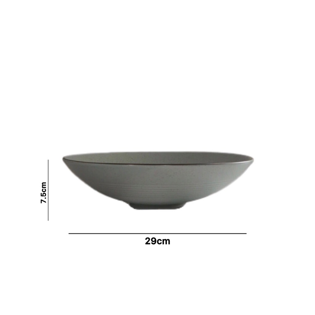 Set chén bát Men tiêu ghi xanh đá