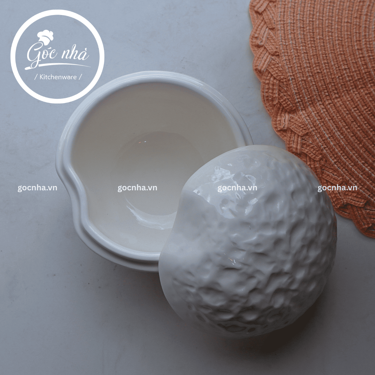 Thố có nắp Coral