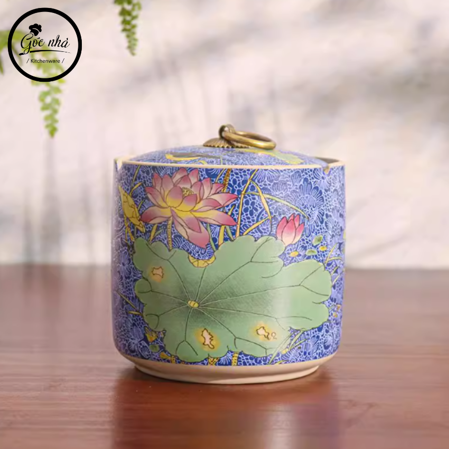 Hũ Mứt Trà/Trà Hoa Sen