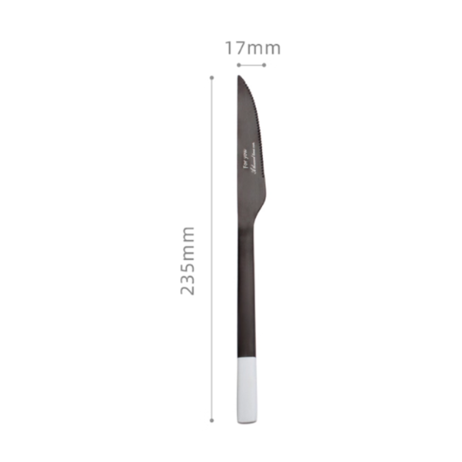 Vanta Cutlery - Đen trơn đuôi trắng
