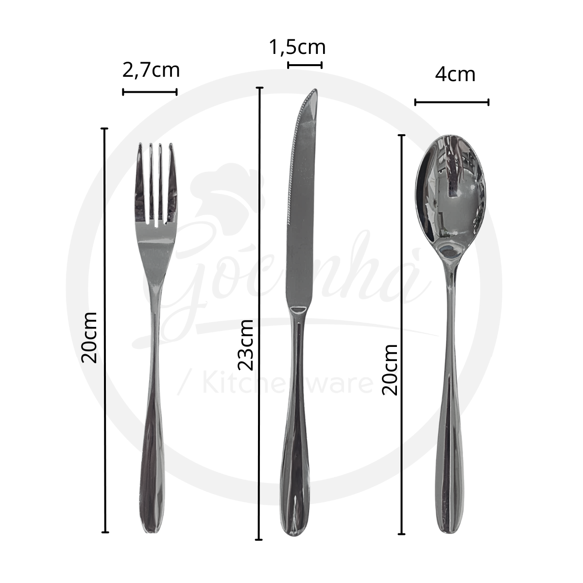 Set Shiny Cutlery 12*3 pcs