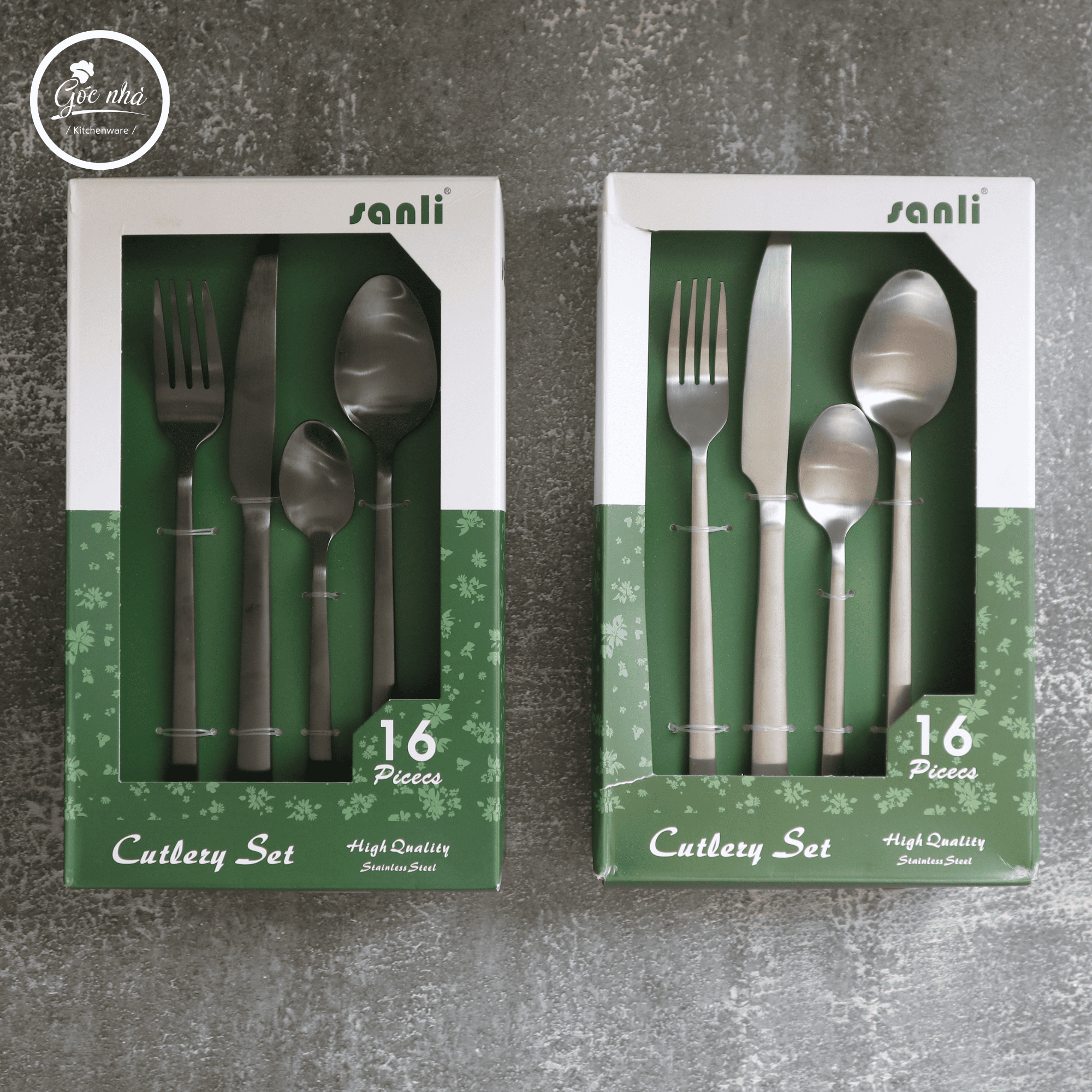Set Matte Cutlery 4 x 4 pcs