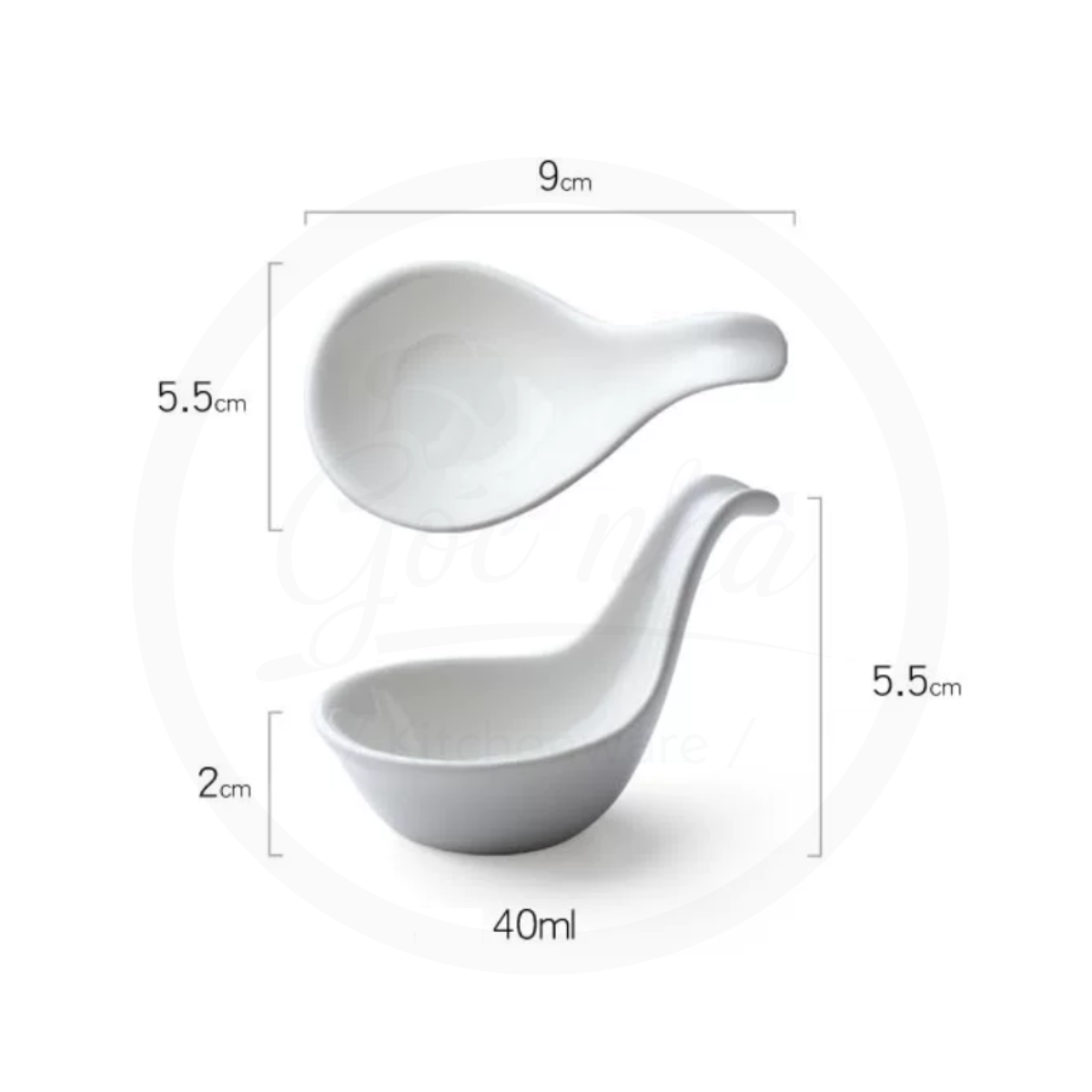 Muỗng sứ Sidedish
