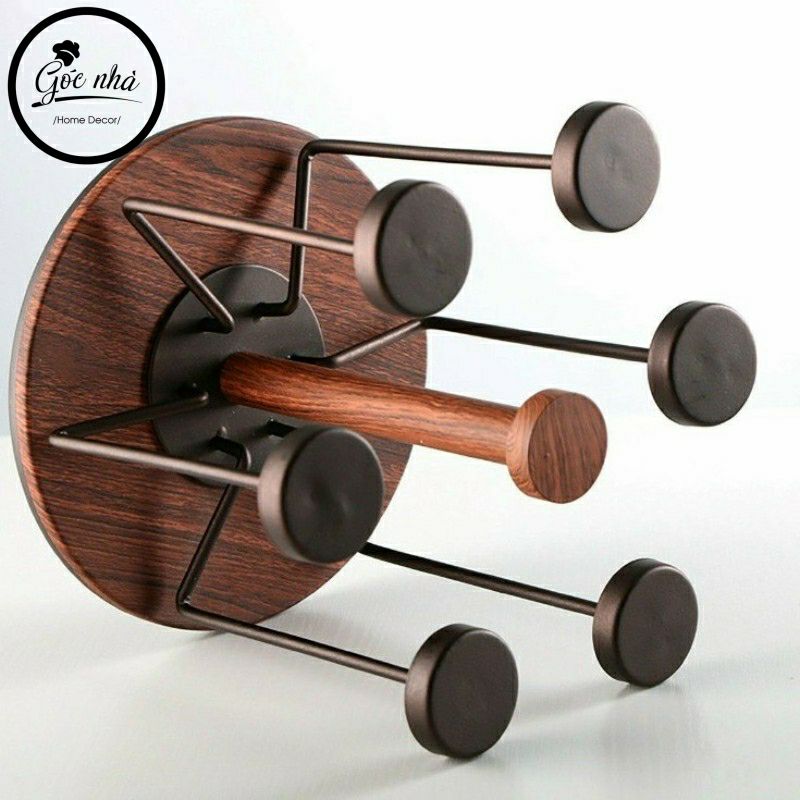 Up ly tròn gỗ Walnut