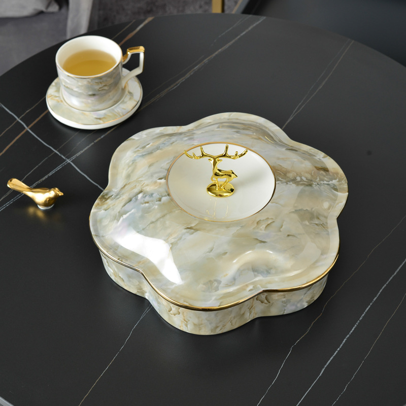 Khay mứt sứ xà cừ cao cấp