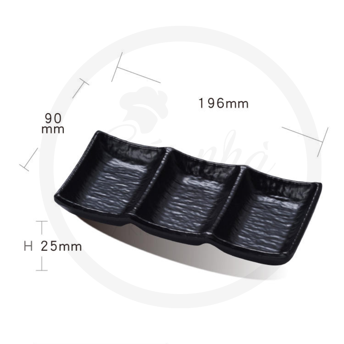 Đĩa Gia Vị Chia Ngăn Mocca