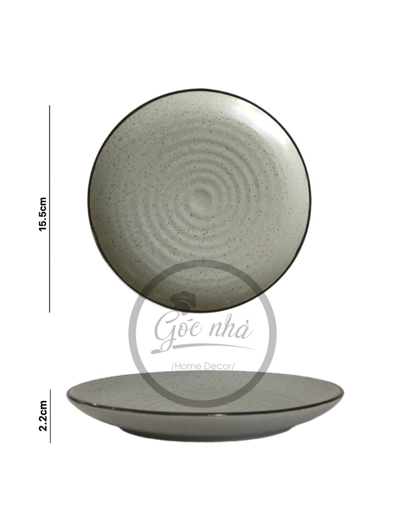 Set chén bát Men tiêu ghi xanh đá