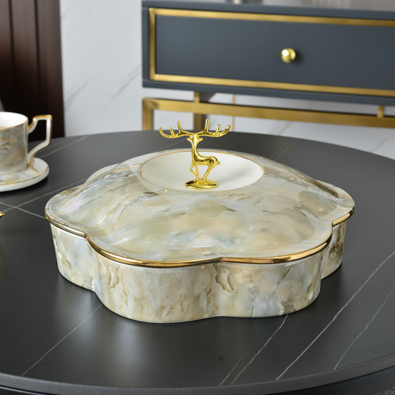 Khay mứt sứ xà cừ cao cấp