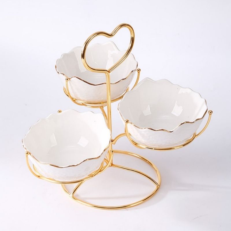 Khay/hũ mứt 3 cành