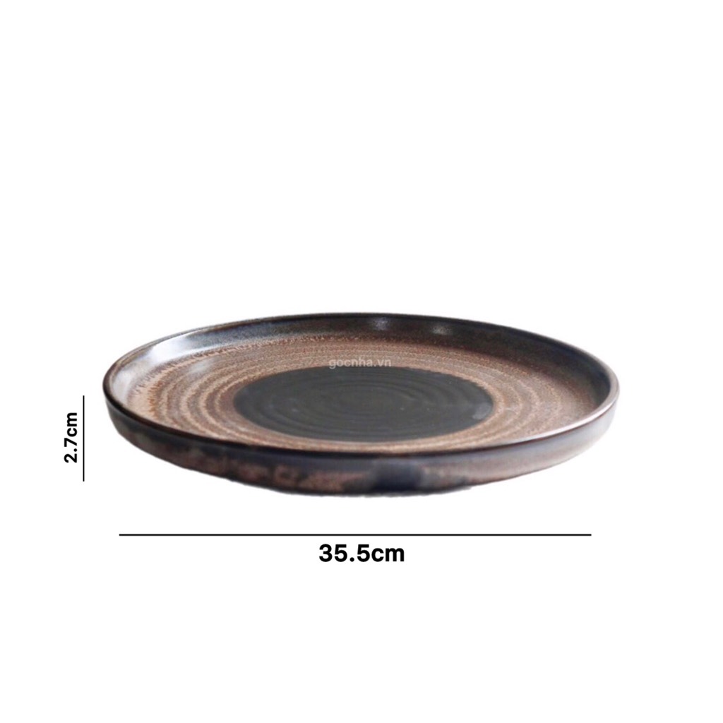 BST Bazan men hỏa biến nâu trầm tích