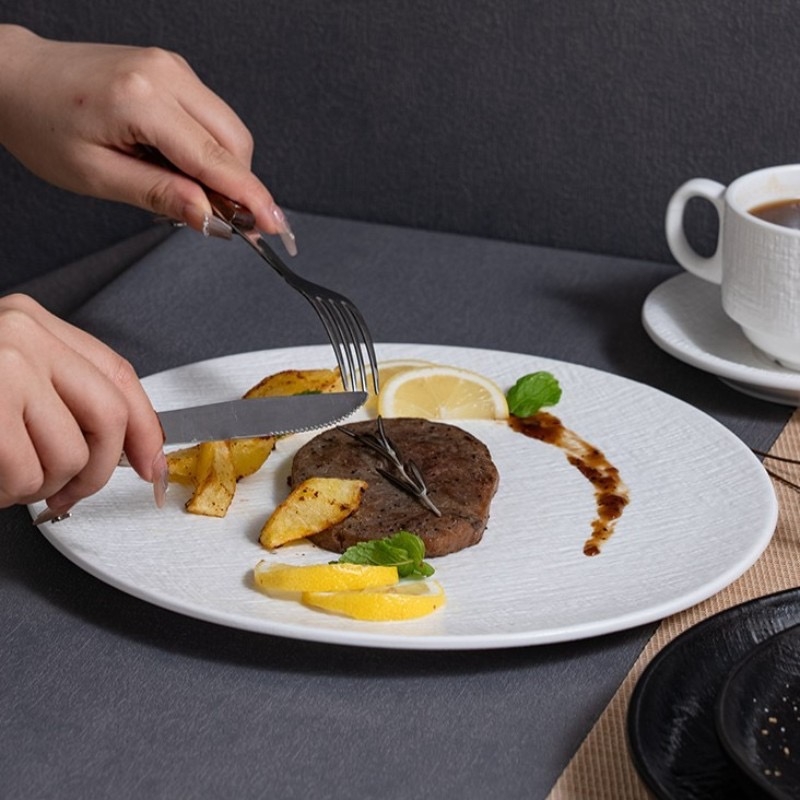 Chén dĩa Crochet dệt lưới