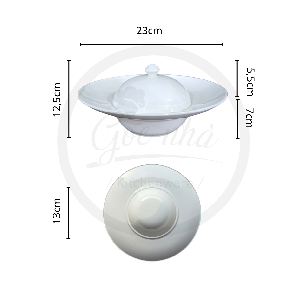 Dĩa Soup/Pasta Có Nắp UFO