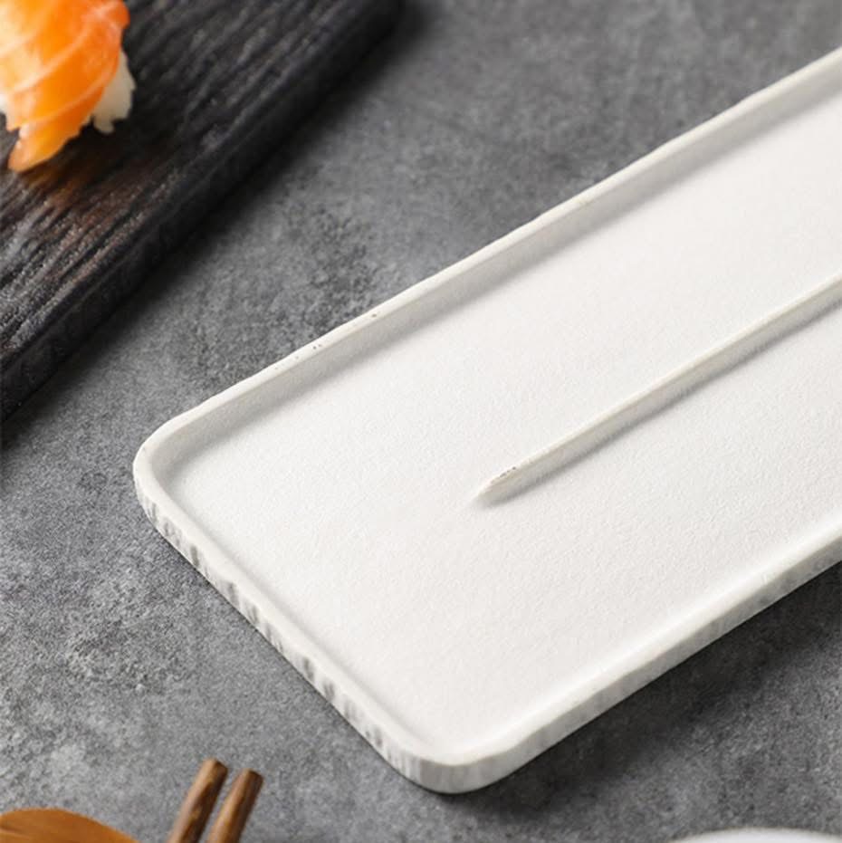 Dĩa sushi Mocca vân sần