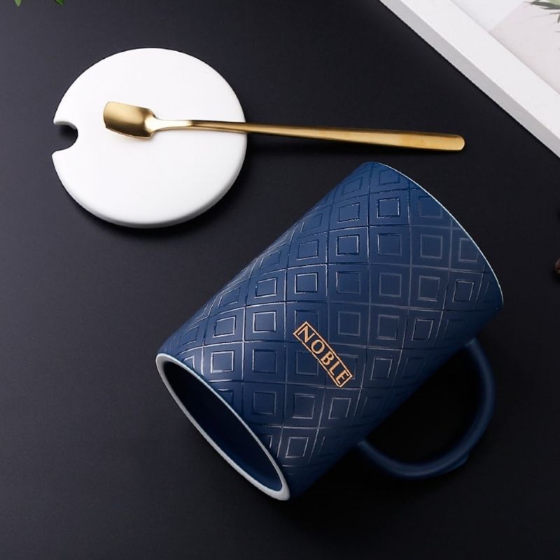 Tách/ly sứ Noble xanh navy